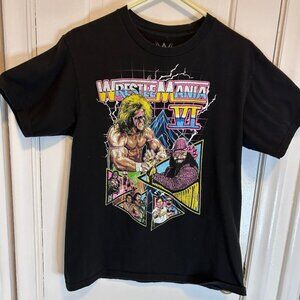 WWE Wrestlemania VI T-Shirt M The Ultimate Warrior Randy "Macho Man" Savage WWF